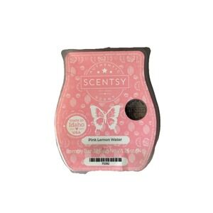Scentsy Pink Lemon‎ Water New In Box 3.2 oz Wax Bar Bedroom Fragrance Coquette